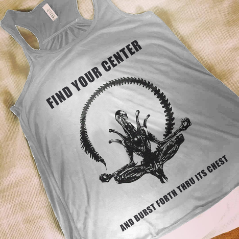 Alien Find Your Center yoga top